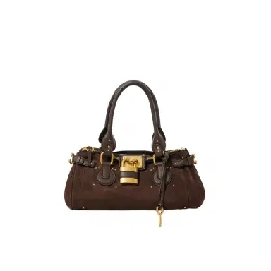 Chloé Paddington bag in suede leather | Thumbnail 1 Chloé Paddington bag in suede leather | Thumbnail 1