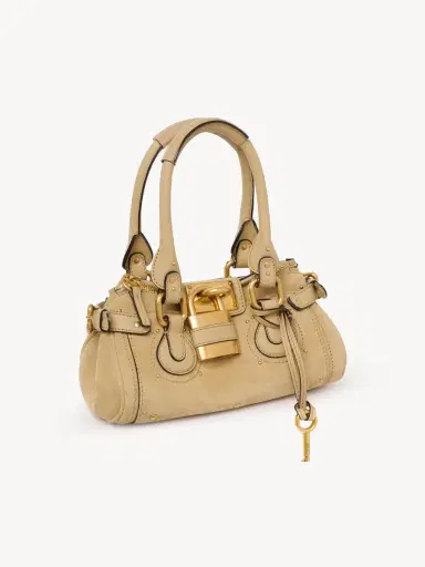 Chloé Small Paddington bag in suede leather | Thumbnail 3 Chloé Small Paddington bag in suede leather | Thumbnail 3