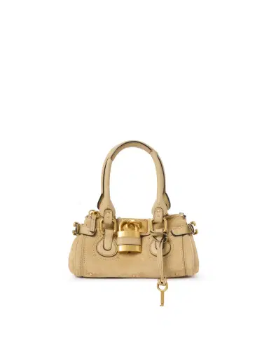 Chloé Small Paddington bag in suede leather | Thumbnail 1 Chloé Small Paddington bag in suede leather | Thumbnail 1