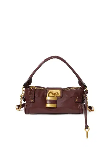 Chloé Small Paddington bag with strap in grained leather | Thumbnail 2 Chloé Small Paddington bag with strap in grained leather | Thumbnail 2