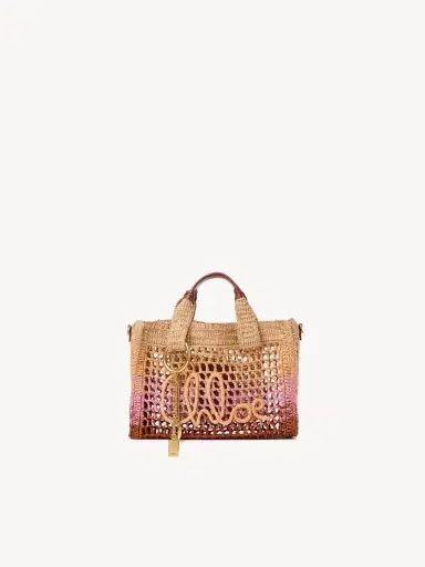 Chloé Small Summer Banana east-west tote bag with strap in raffia | Thumbnail 2 Chloé Small Summer Banana east-west tote bag with strap in raffia | Thumbnail 2
