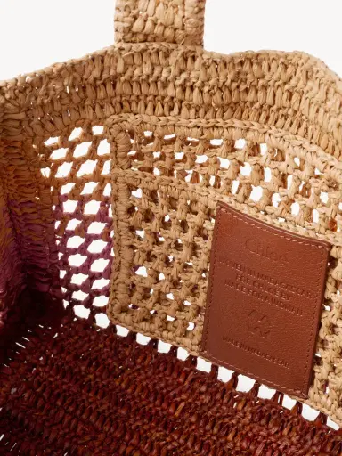 Chloé Small Summer Banana east-west tote bag with strap in raffia | Thumbnail 6 Chloé Small Summer Banana east-west tote bag with strap in raffia | Thumbnail 6