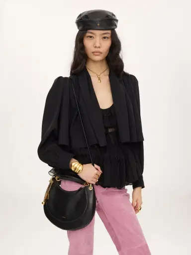 Chloé Small Chloé Banana zipped hobo in soft leather | Thumbnail 3 Chloé Small Chloé Banana zipped hobo in soft leather | Thumbnail 3
