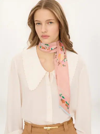 Chloé The Chloé Parrot bandeau scarf in silk twill | Thumbnail 3 Chloé The Chloé Parrot bandeau scarf in silk twill | Thumbnail 3