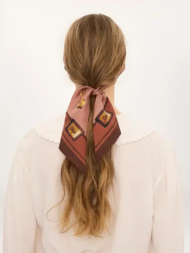 Chloé The Chloé Paddington bandeau scarf in silk twill | Thumbnail 5 Chloé The Chloé Paddington bandeau scarf in silk twill | Thumbnail 5