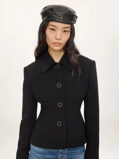 Chloé Fitted tailored jacket in wool bouclette | Thumbnail 4 Chloé Fitted tailored jacket in wool bouclette | Thumbnail 4