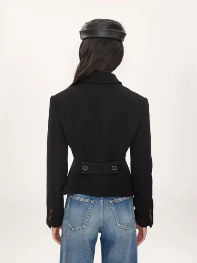 Chloé Fitted tailored jacket in wool bouclette | Thumbnail 5 Chloé Fitted tailored jacket in wool bouclette | Thumbnail 5