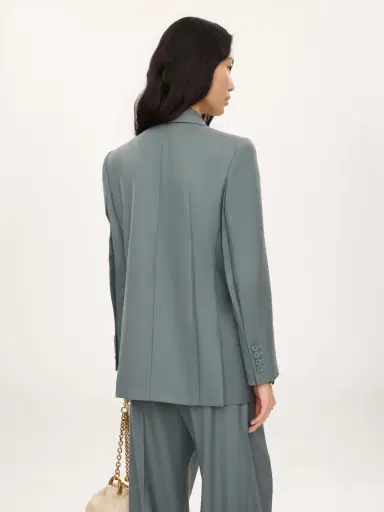 Chloé Double-breasted tailored jacket in wool gabardine | Thumbnail 5 Chloé Double-breasted tailored jacket in wool gabardine | Thumbnail 5