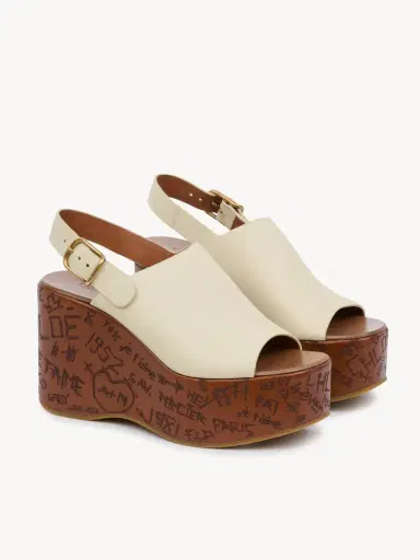 Chloé Maxime wedge sandal | Thumbnail 3 Chloé Maxime wedge sandal | Thumbnail 3