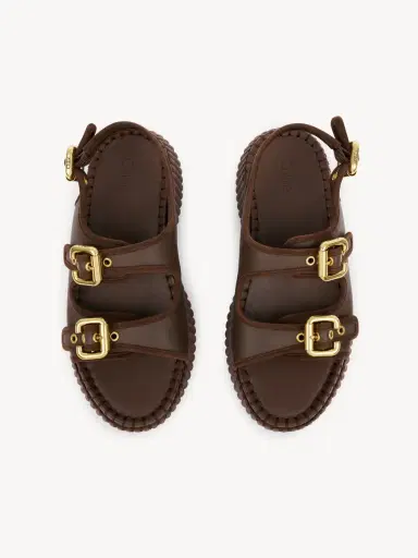 Chloé Nama wedge sandal | Thumbnail 4 Chloé Nama wedge sandal | Thumbnail 4