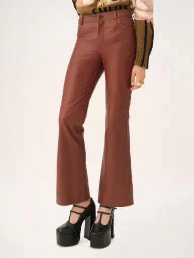 Chloé Flared pants in leather | Thumbnail 4 Chloé Flared pants in leather | Thumbnail 4