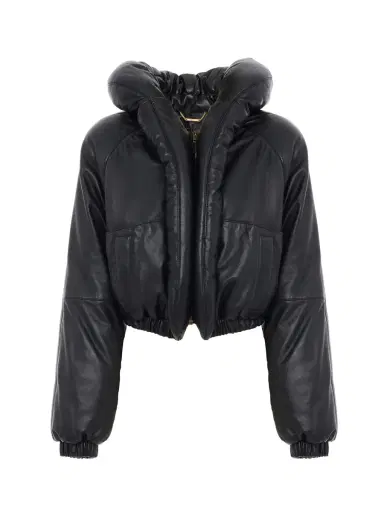 Chloé Short puffer jacket in leather | Thumbnail 2 Chloé Short puffer jacket in leather | Thumbnail 2