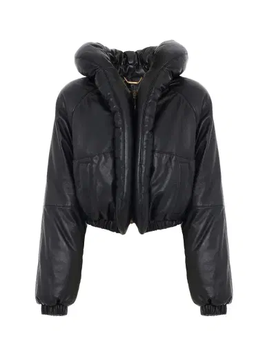 Chloé Short puffer jacket in leather | Thumbnail 1 Chloé Short puffer jacket in leather | Thumbnail 1