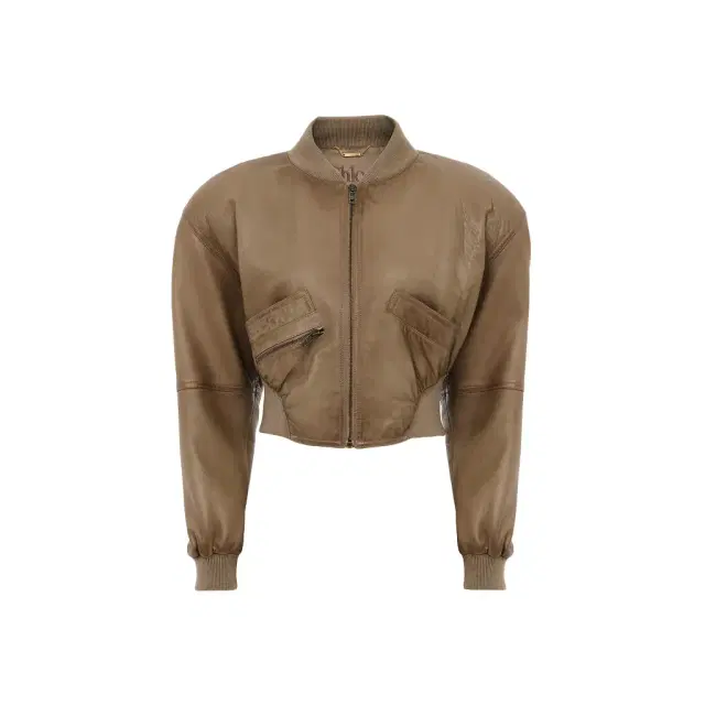 Cropped blouson in leather Cropped blouson in leather