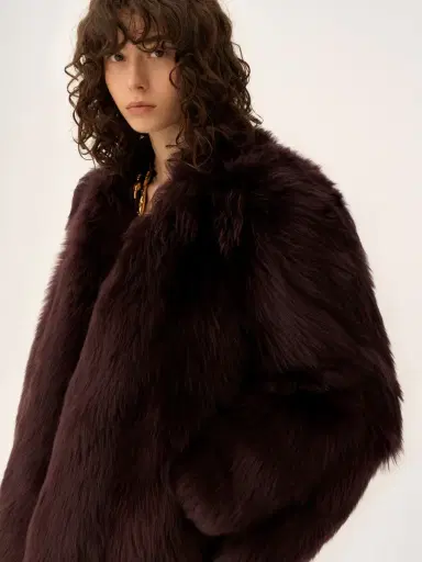 Chloé Oversized short coat in shearling | Thumbnail 5 Chloé Oversized short coat in shearling | Thumbnail 5