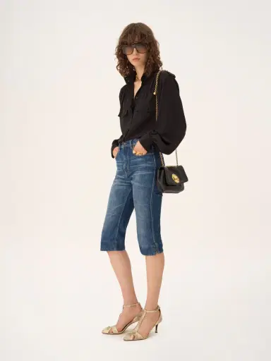 Chloé Gathered blouse in crêpe de chine | Thumbnail 3 Chloé Gathered blouse in crêpe de chine | Thumbnail 3