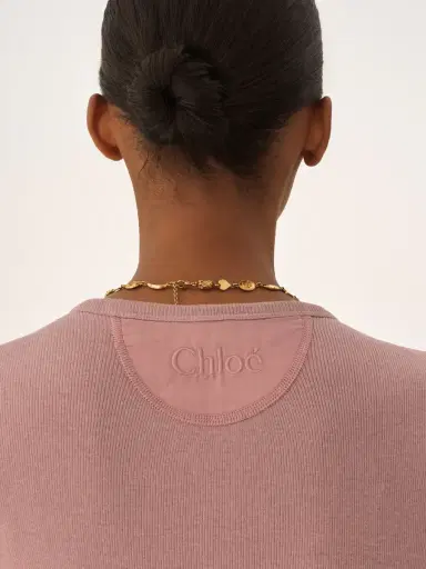 Chloé Fitted Henley shirt in cotton jersey | Thumbnail 7 Chloé Fitted Henley shirt in cotton jersey | Thumbnail 7