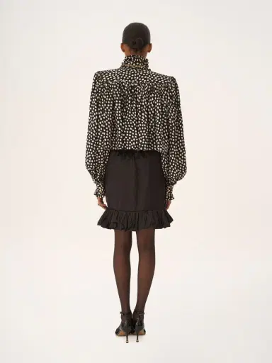 Chloé Ruffled mini skirt in washed technical satin | Thumbnail 5 Chloé Ruffled mini skirt in washed technical satin | Thumbnail 5