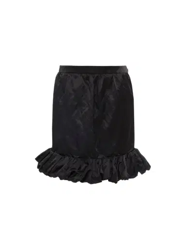 Chloé Ruffled mini skirt in washed technical satin | Thumbnail 1 Chloé Ruffled mini skirt in washed technical satin | Thumbnail 1