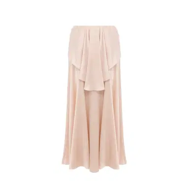 Chloé Fluid layered midi skirt in washed silk satin | Thumbnail 1 Chloé Fluid layered midi skirt in washed silk satin | Thumbnail 1