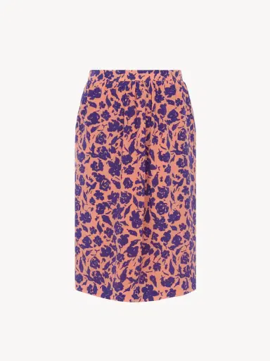 Chloé Short pencil skirt in crêpe de chine | Thumbnail 2 Chloé Short pencil skirt in crêpe de chine | Thumbnail 2
