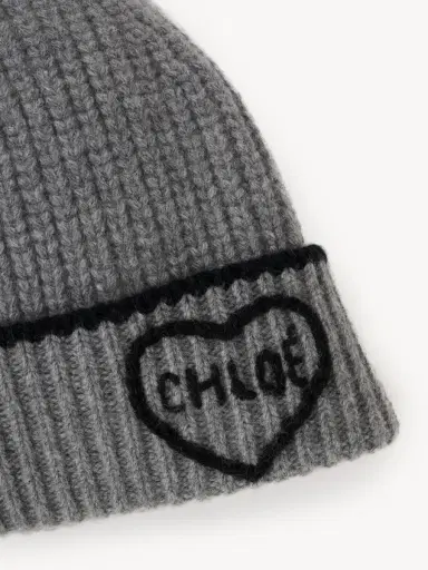 Chloé The Chloé Encoeur beanie in wool & cashmere | Thumbnail 4 Chloé The Chloé Encoeur beanie in wool & cashmere | Thumbnail 4