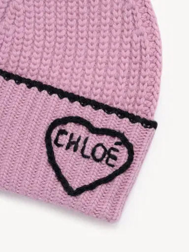 Chloé The Chloé Encoeur beanie in wool & cashmere | Thumbnail 4 Chloé The Chloé Encoeur beanie in wool & cashmere | Thumbnail 4