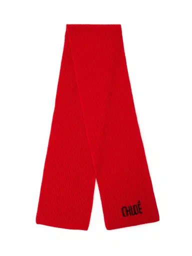 Chloé The Chloé Joyful scarf in wool & cashmere | Thumbnail 2 Chloé The Chloé Joyful scarf in wool & cashmere | Thumbnail 2