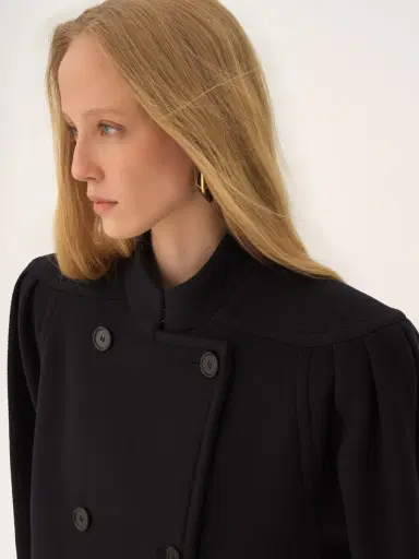 Chloé High-neck double-breasted coat in wool | Thumbnail 5 Chloé High-neck double-breasted coat in wool | Thumbnail 5