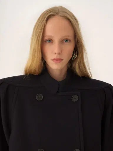 Chloé High-neck double-breasted coat in wool | Thumbnail 7 Chloé High-neck double-breasted coat in wool | Thumbnail 7