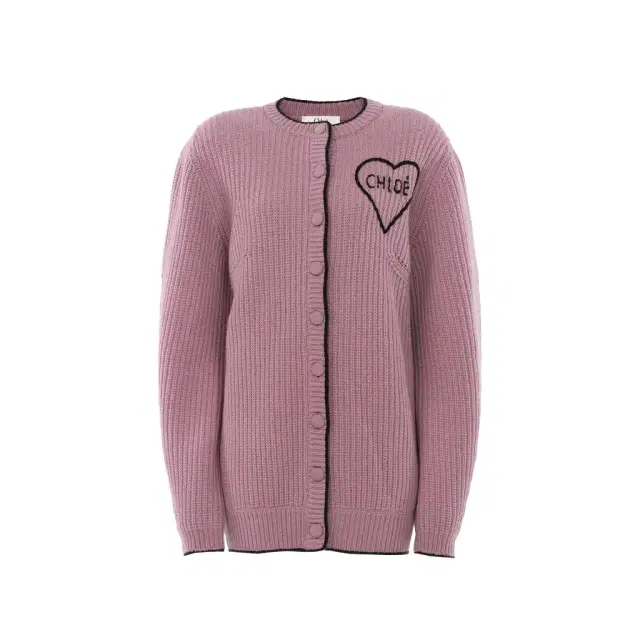 Generous logo cardigan in a wool & cashmere knit Generous logo cardigan in a wool & cashmere knit