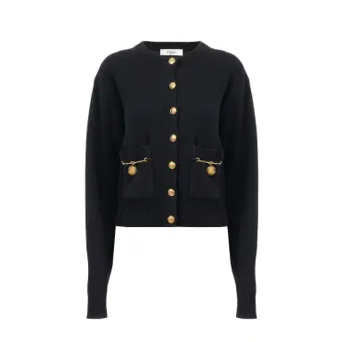 Chloé Horse Medal cardigan in a merino wool & cashmere knit | Thumbnail 1 Chloé Horse Medal cardigan in a merino wool & cashmere knit | Thumbnail 1