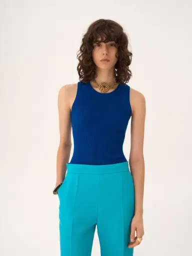 Chloé Crew-neck tank top in a wool knit | Thumbnail 4 Chloé Crew-neck tank top in a wool knit | Thumbnail 4