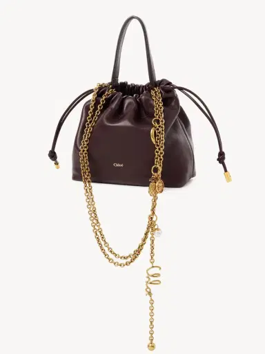 Chloé Mini Chloé Icons shoulder bag with chain in soft leather | Thumbnail 4 Chloé Mini Chloé Icons shoulder bag with chain in soft leather | Thumbnail 4