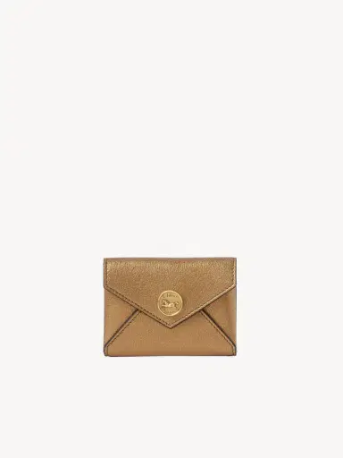 Chloé Envelope card holder in metallized leather | Thumbnail 2 Chloé Envelope card holder in metallized leather | Thumbnail 2