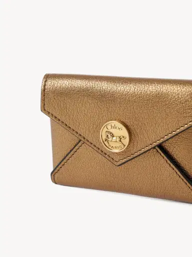 Chloé Envelope card holder in metallized leather | Thumbnail 6 Chloé Envelope card holder in metallized leather | Thumbnail 6