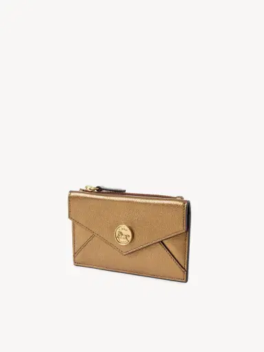 Chloé Small Envelope purse with card slots in metallized leather | Thumbnail 3 Chloé Small Envelope purse with card slots in metallized leather | Thumbnail 3