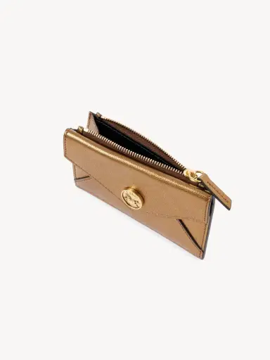 Chloé Small Envelope purse with card slots in metallized leather | Thumbnail 5 Chloé Small Envelope purse with card slots in metallized leather | Thumbnail 5