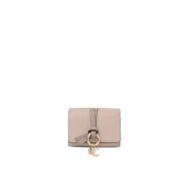 Chloé Mini Alphabet tri-fold in grained leather | Thumbnail 1 Chloé Mini Alphabet tri-fold in grained leather | Thumbnail 1