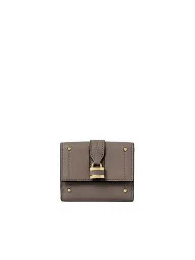 Chloé Mini Paddington tri-fold in grained leather | Thumbnail 1 Chloé Mini Paddington tri-fold in grained leather | Thumbnail 1
