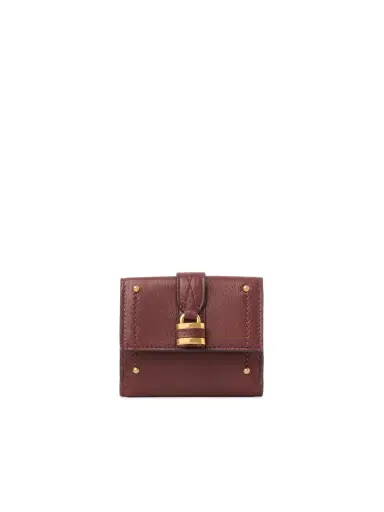 Chloé Mini Paddington tri-fold in grained leather | Thumbnail 1 Chloé Mini Paddington tri-fold in grained leather | Thumbnail 1