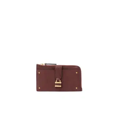Chloé Small Paddington purse with card slots in grained leather | Thumbnail 1 Chloé Small Paddington purse with card slots in grained leather | Thumbnail 1