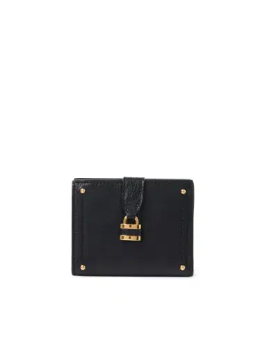 Chloé Paddington square wallet in grained leather | Thumbnail 1 Chloé Paddington square wallet in grained leather | Thumbnail 1