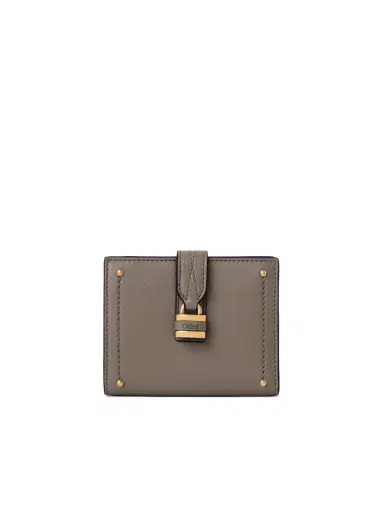 Chloé Paddington square wallet in grained leather | Thumbnail 1 Chloé Paddington square wallet in grained leather | Thumbnail 1