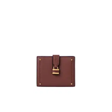 Chloé Paddington square wallet in grained leather | Thumbnail 1 Chloé Paddington square wallet in grained leather | Thumbnail 1