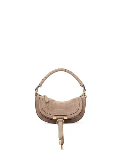 Chloé Mini Marcie shoulder bag in suede leather | Thumbnail 2 Chloé Mini Marcie shoulder bag in suede leather | Thumbnail 2