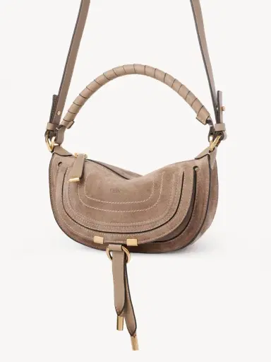 Chloé Mini Marcie shoulder bag in suede leather | Thumbnail 4 Chloé Mini Marcie shoulder bag in suede leather | Thumbnail 4