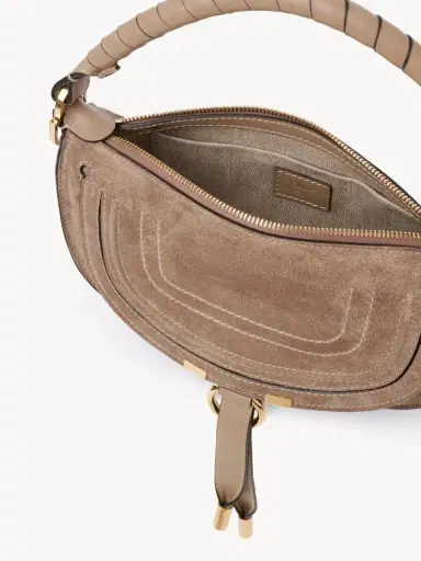 Chloé Mini Marcie shoulder bag in suede leather | Thumbnail 6 Chloé Mini Marcie shoulder bag in suede leather | Thumbnail 6
