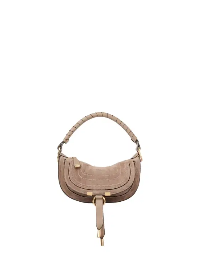 Mini Marcie shoulder bag in suede leather Mini Marcie shoulder bag in suede leather