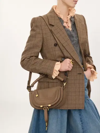 Chloé Mini Marcie shoulder bag in soft leather | Thumbnail 3 Chloé Mini Marcie shoulder bag in soft leather | Thumbnail 3